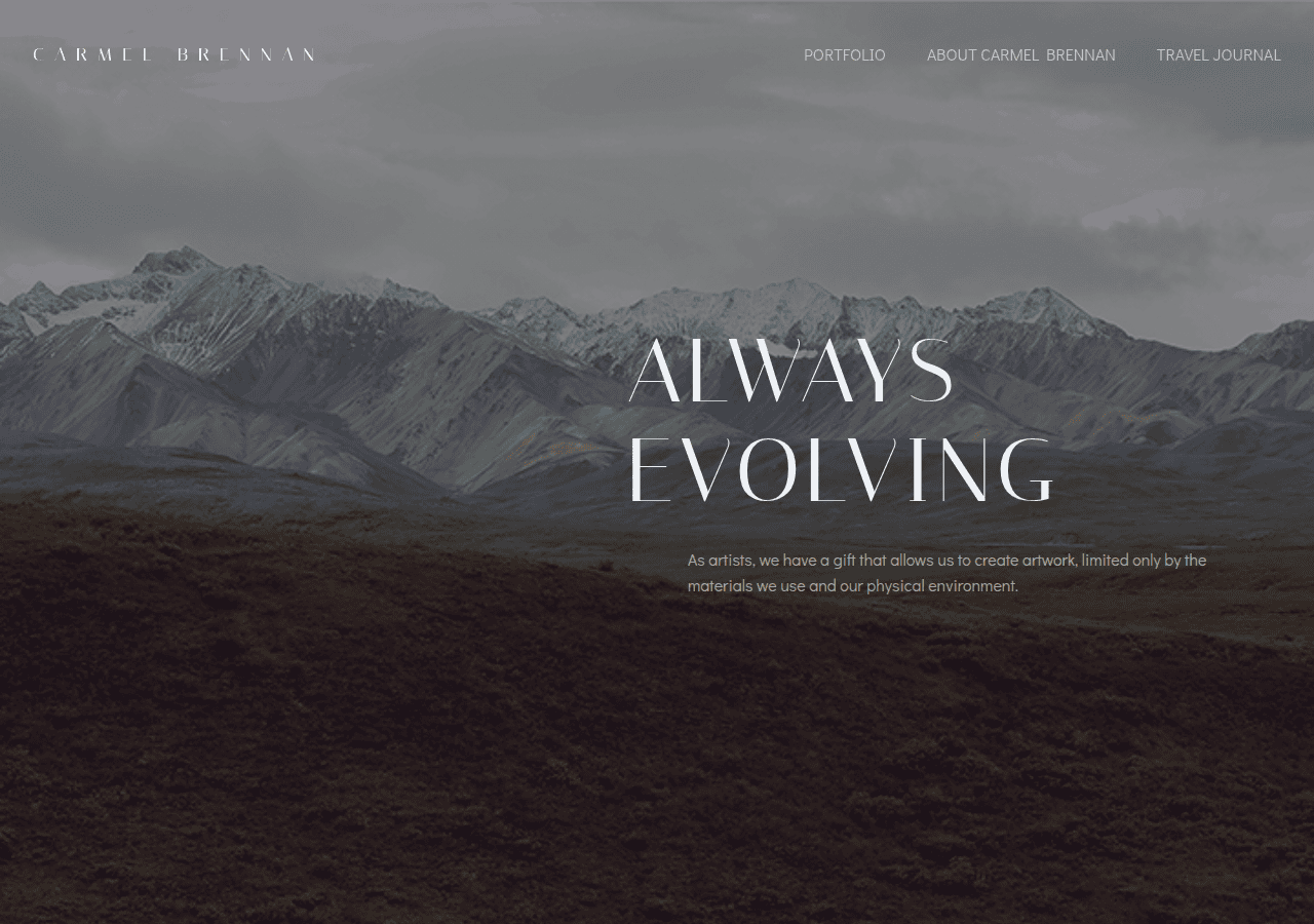 Screenshot of carmelbrennan.com