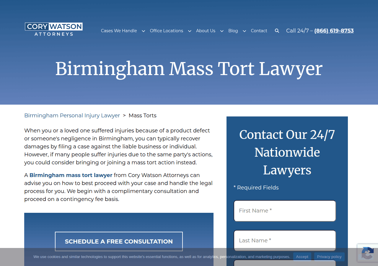 Screenshot of corywatson.com