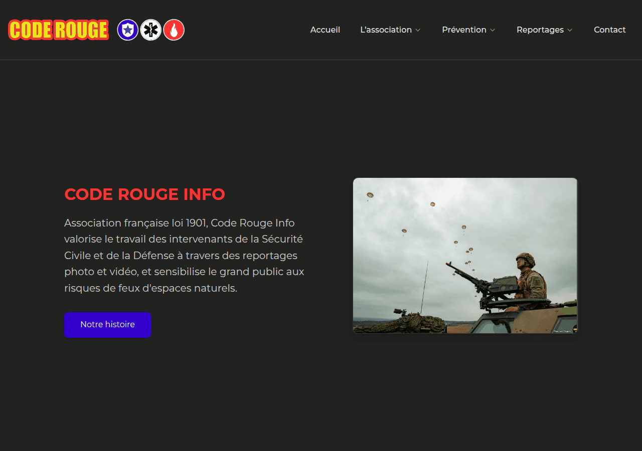 Screenshot of coderougeinfo.fr