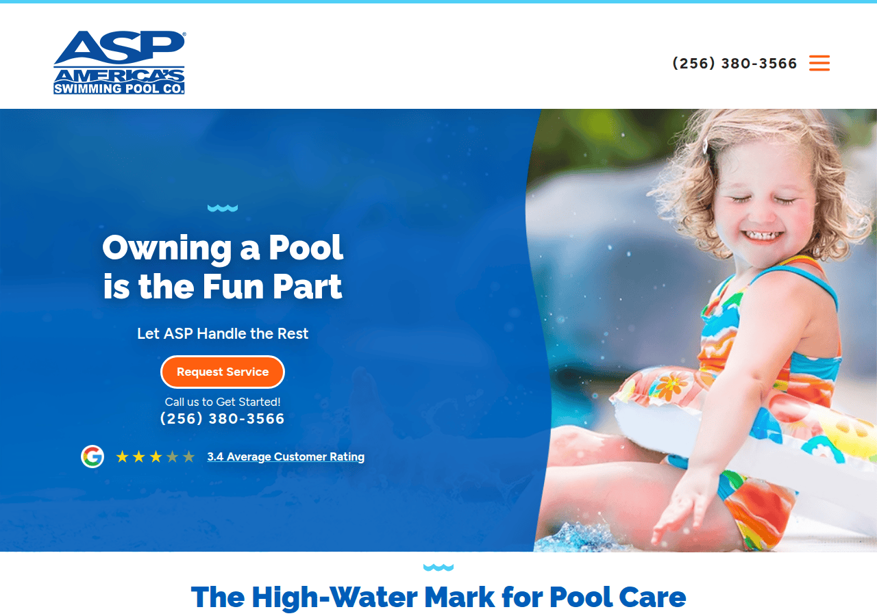 Screenshot of asppoolco.com