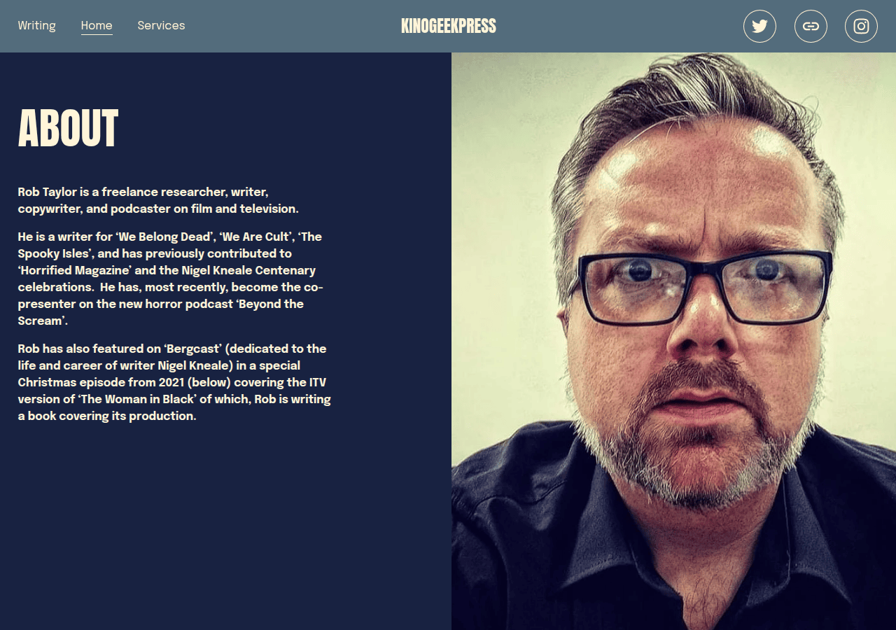 Screenshot of kinogeekpress.co.uk