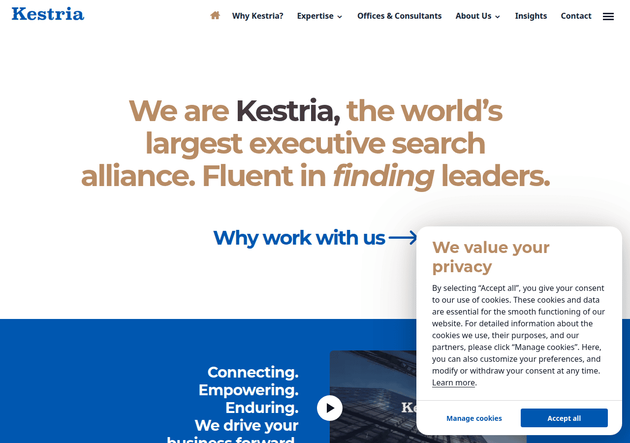 Screenshot of kestria.com