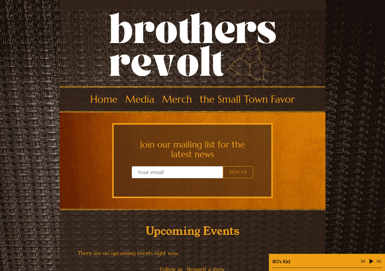 Screenshot of brothersrevolt.com
