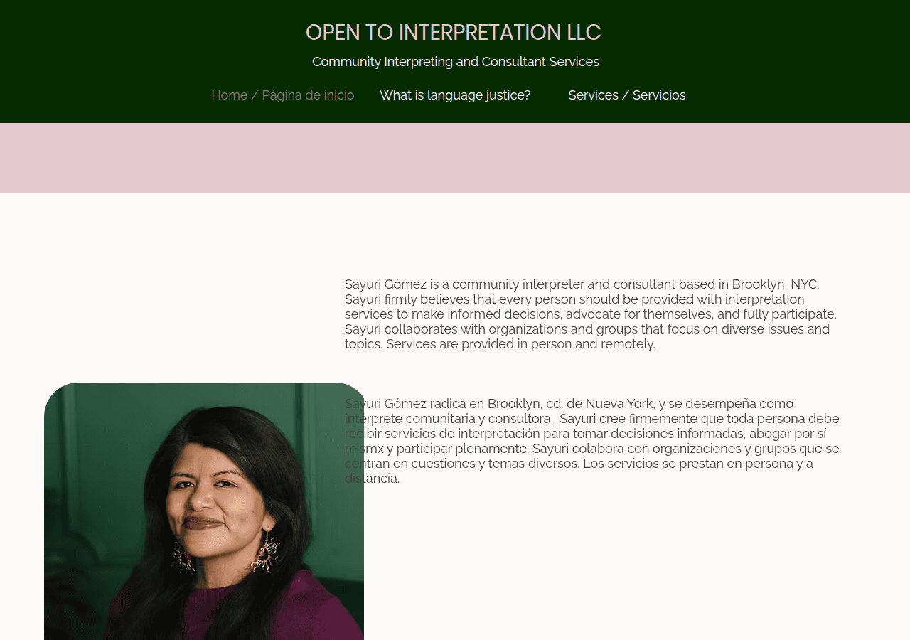 Screenshot of sayuri-gomez.com