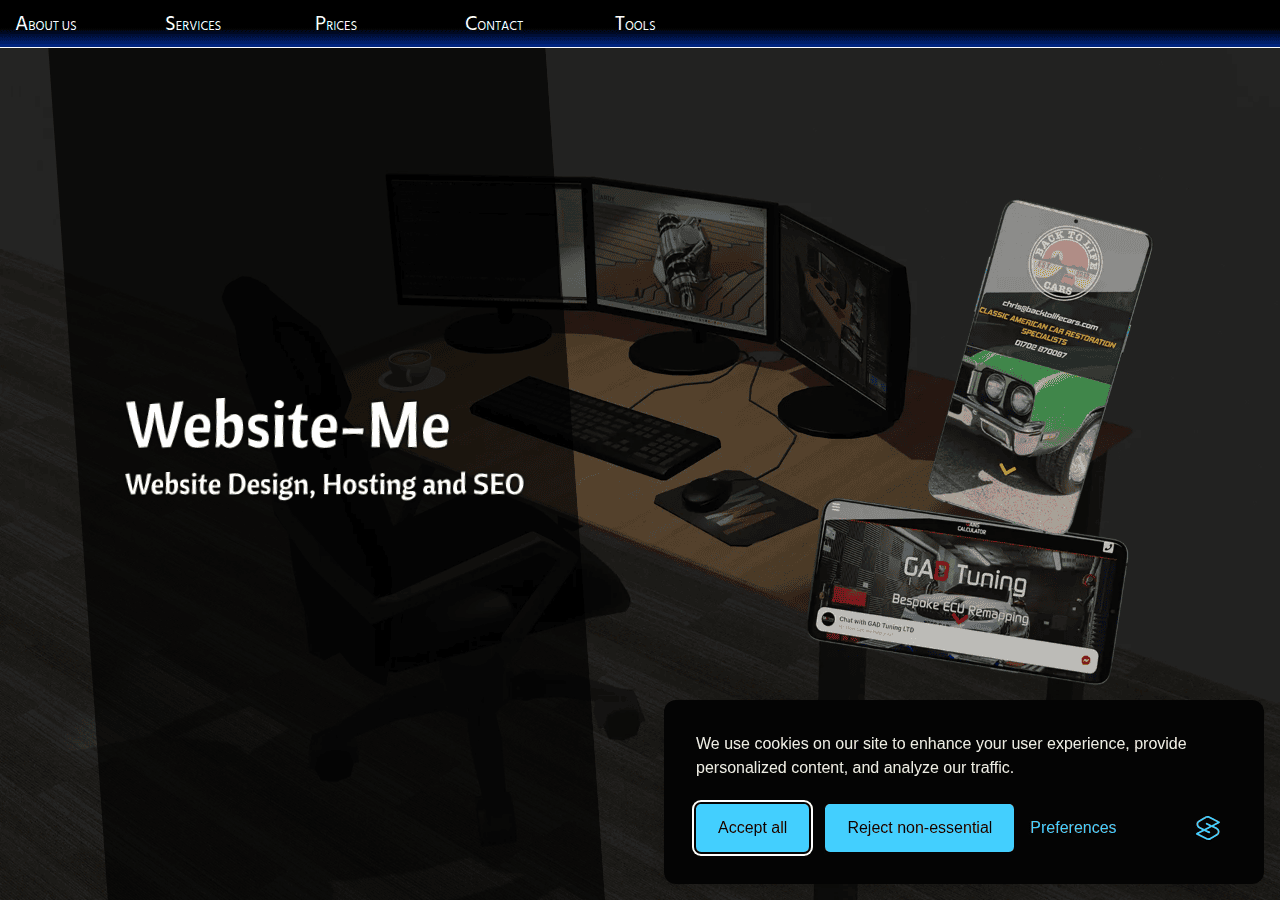 Screenshot of website-me.uk