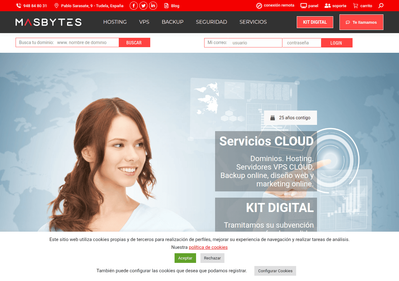 Screenshot of masbytes.es