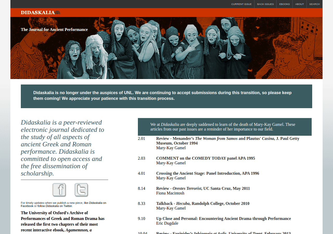 Screenshot of didaskalia.net