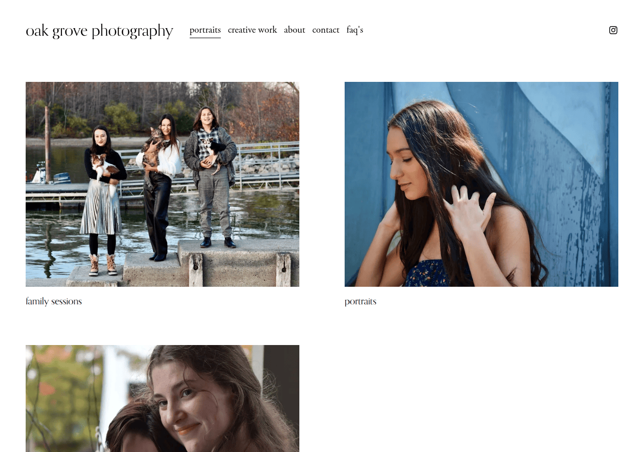 Screenshot of oakgrovephotography.com