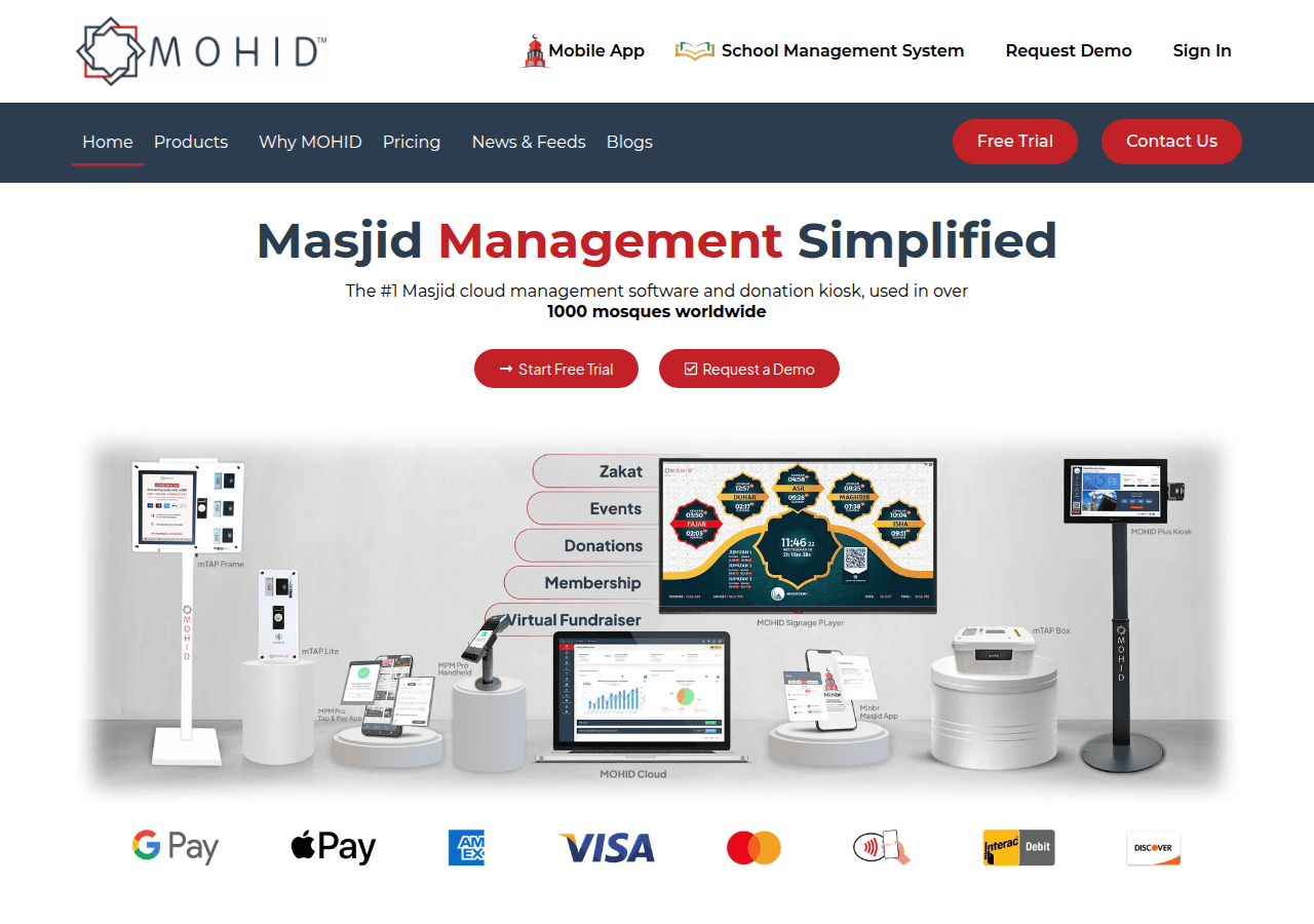 Screenshot of mohid.net