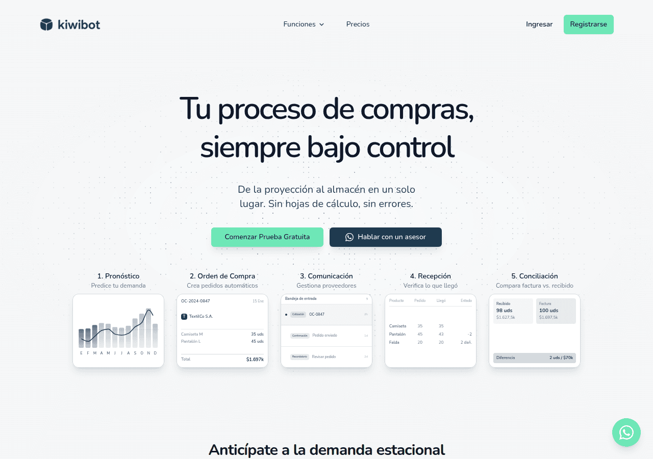 Screenshot of kiwibot.co