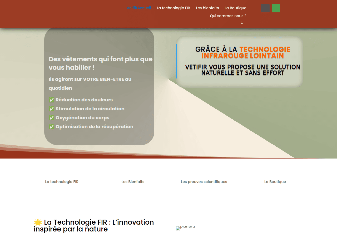 Screenshot of vetifir.com