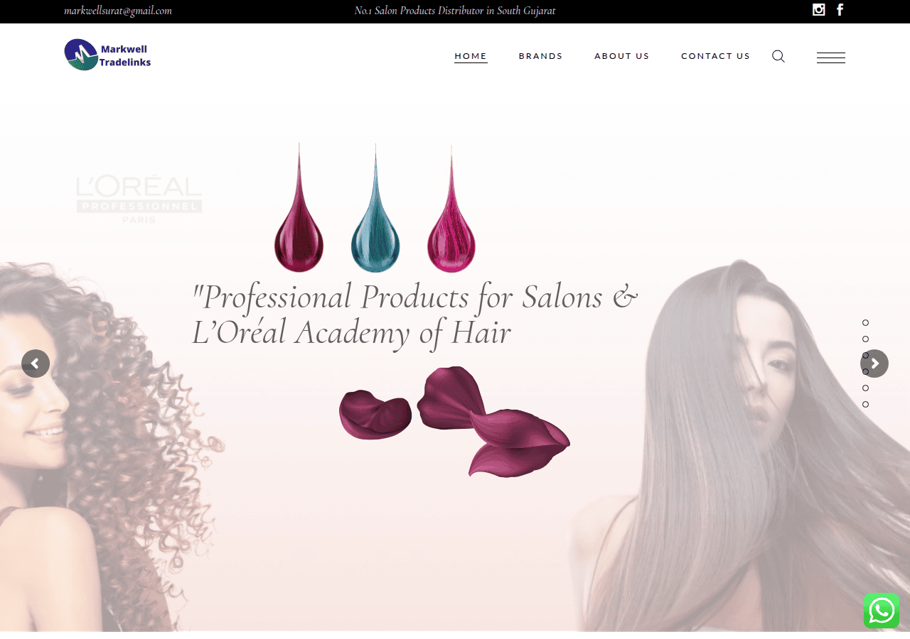 Screenshot of markwelltradelinks.com