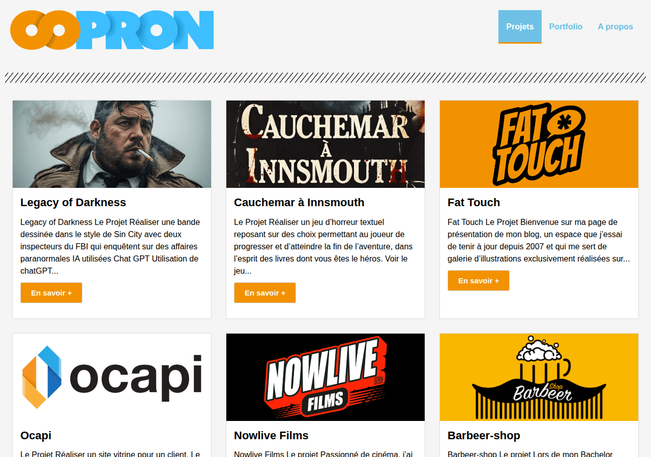 Screenshot of oopron.fr