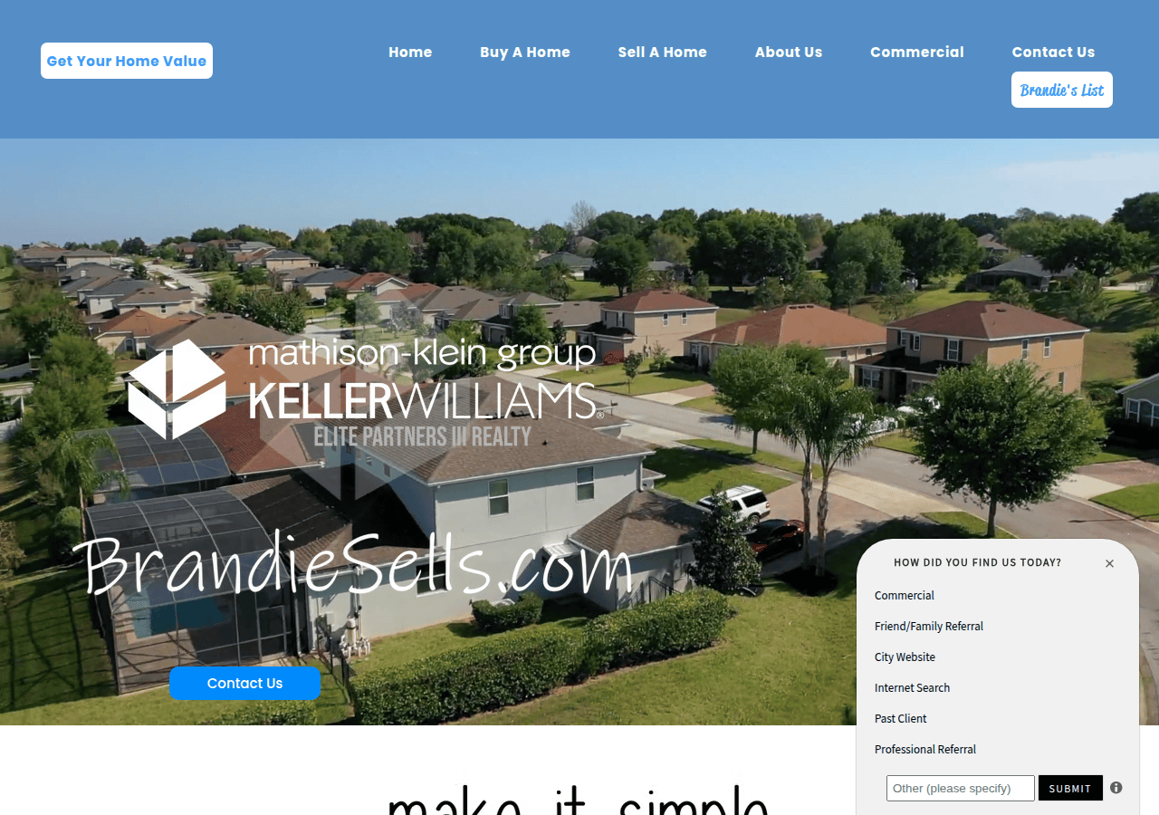 Screenshot of brandiesells.com