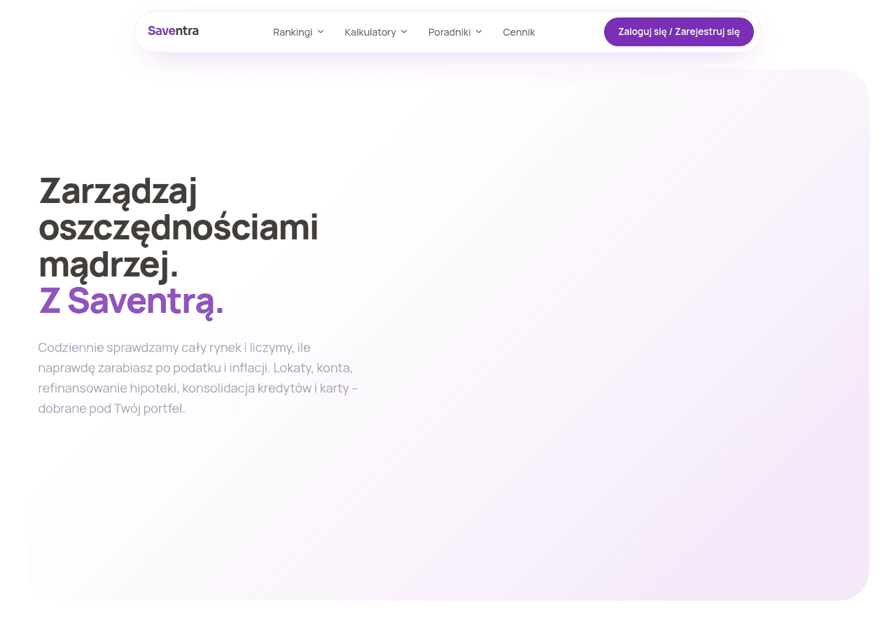 Screenshot of saventra.pl