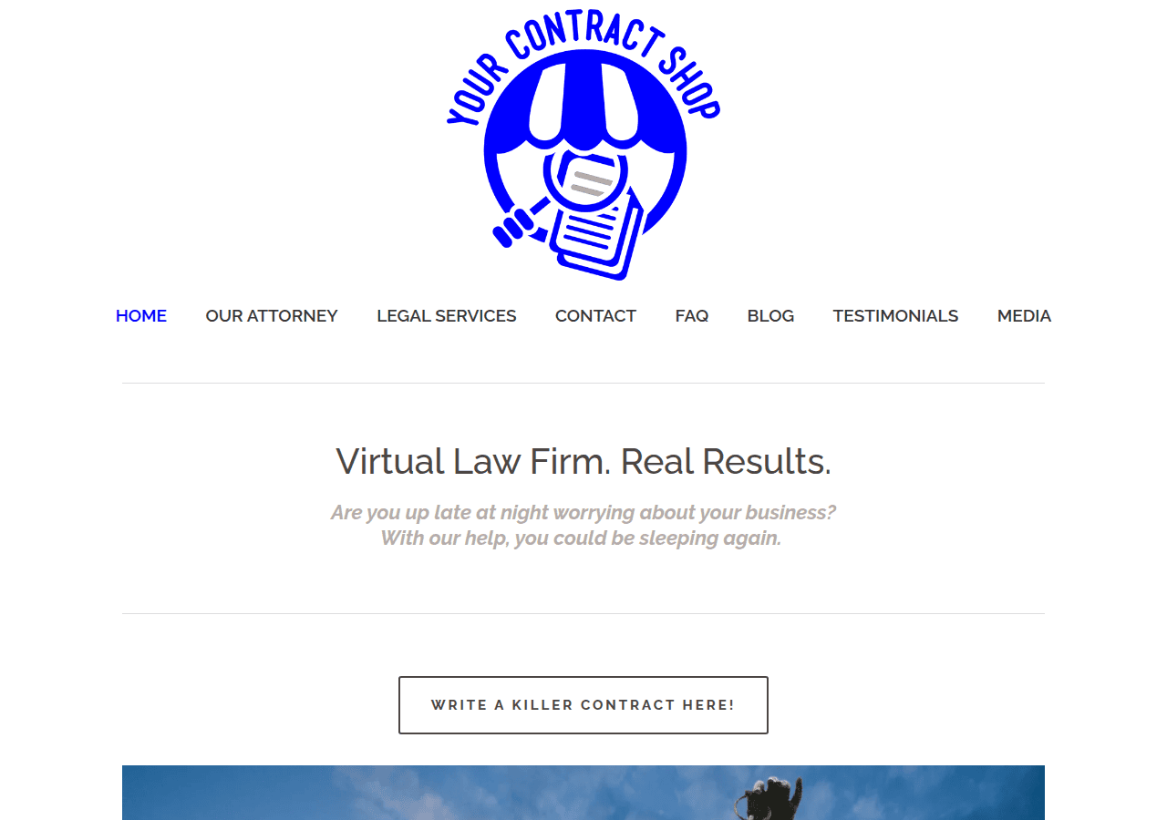 Screenshot of yourcontractshop.com