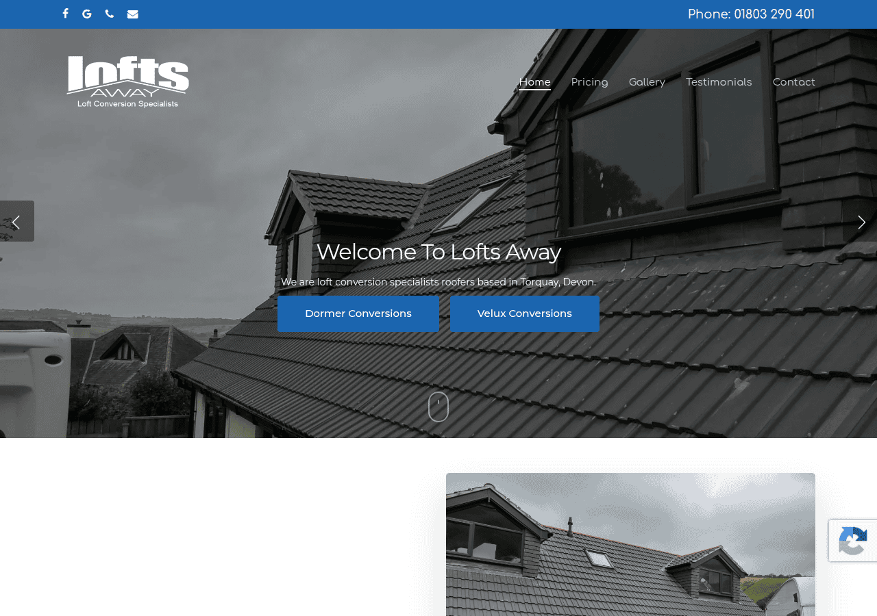 Screenshot of loftsaway.com