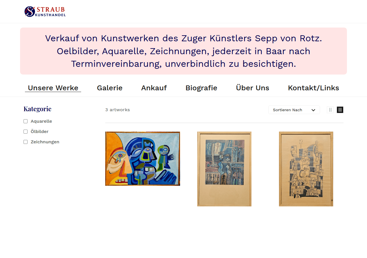 Screenshot of seppvonrotz.ch