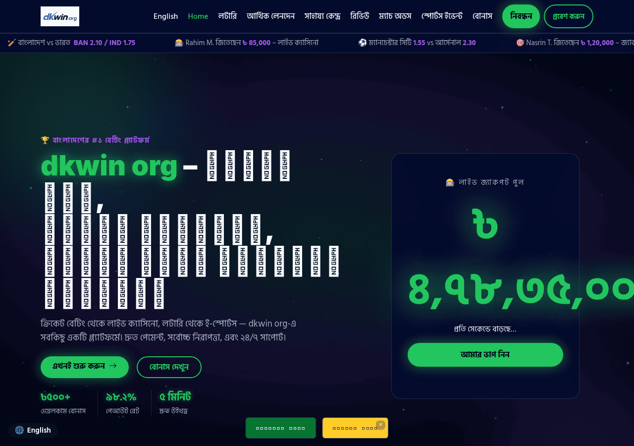 Screenshot of dkwinorg.com