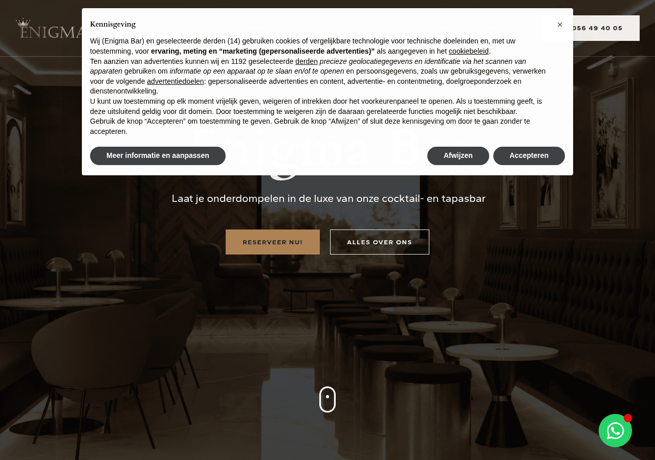 Screenshot of enigmabar.be