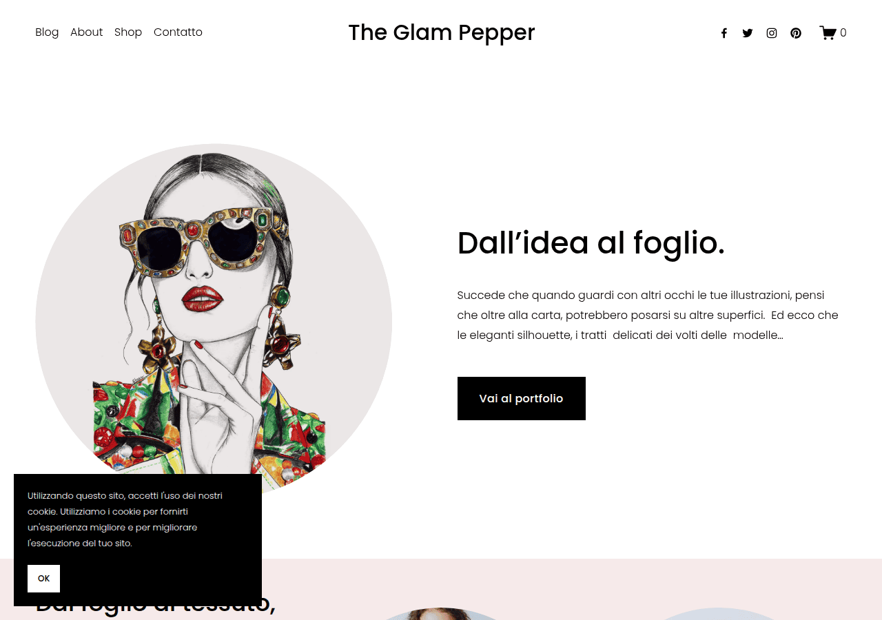 Screenshot of theglampepper.com