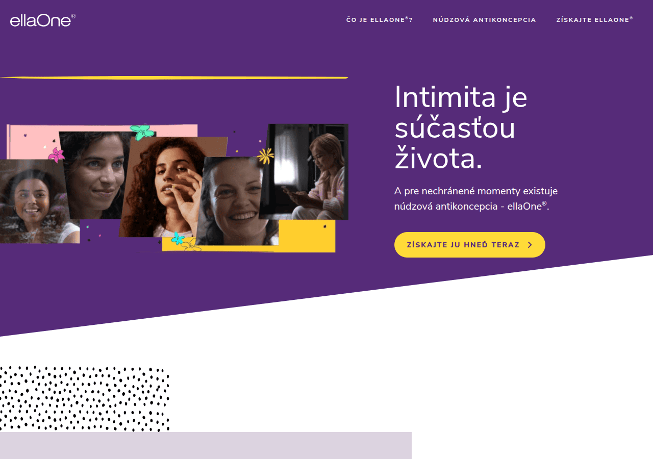 Screenshot of ellaone.sk