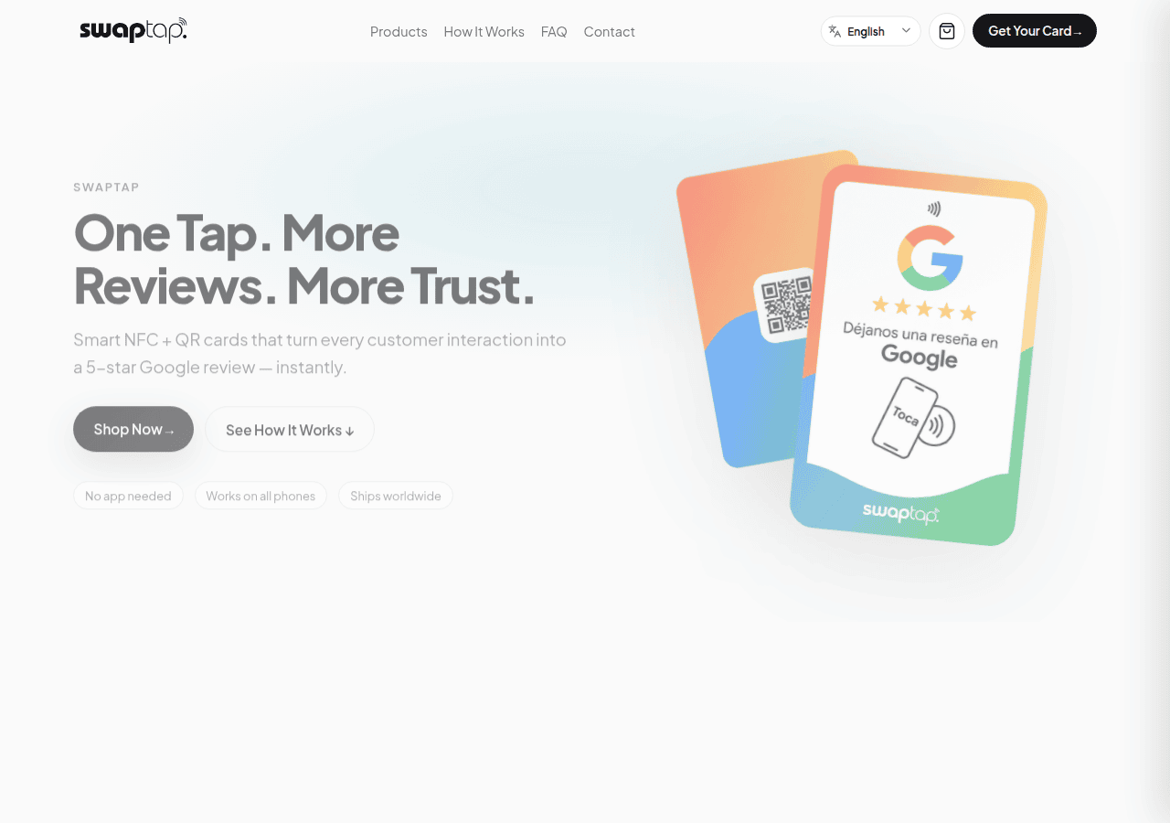 Screenshot of swaptap.me