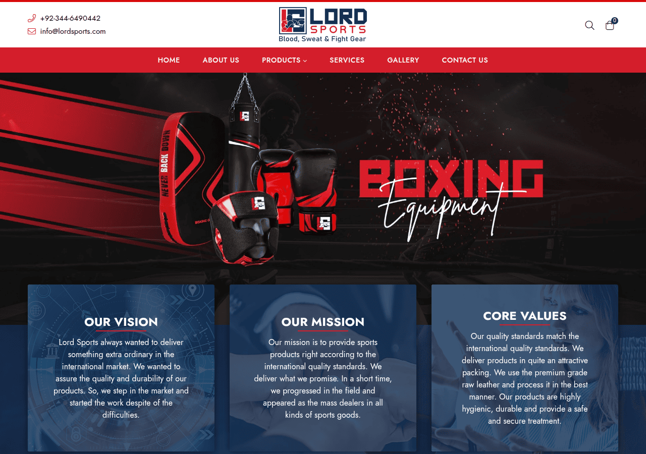 Screenshot of lordsports.com