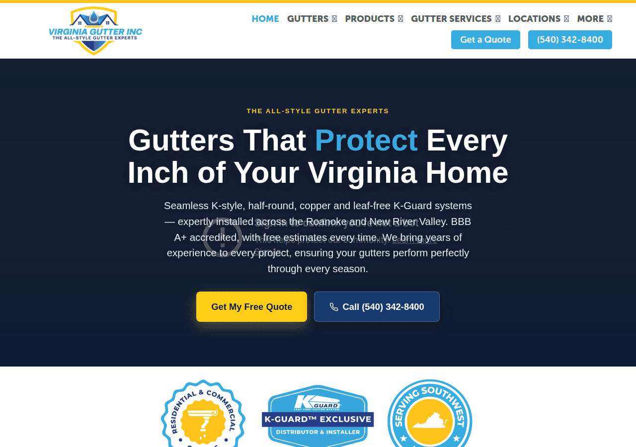 Screenshot of kguardva.com