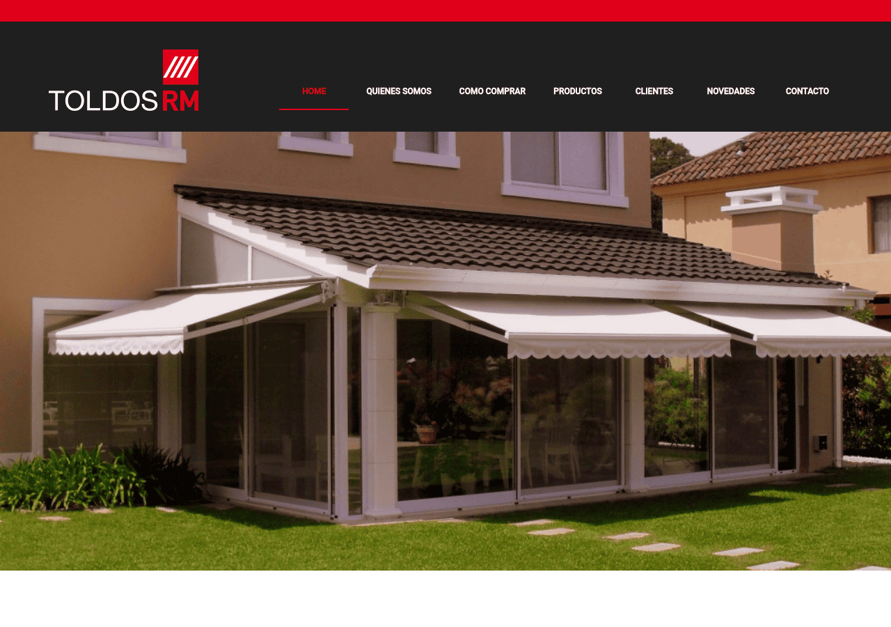Screenshot of toldosrm.com.ar