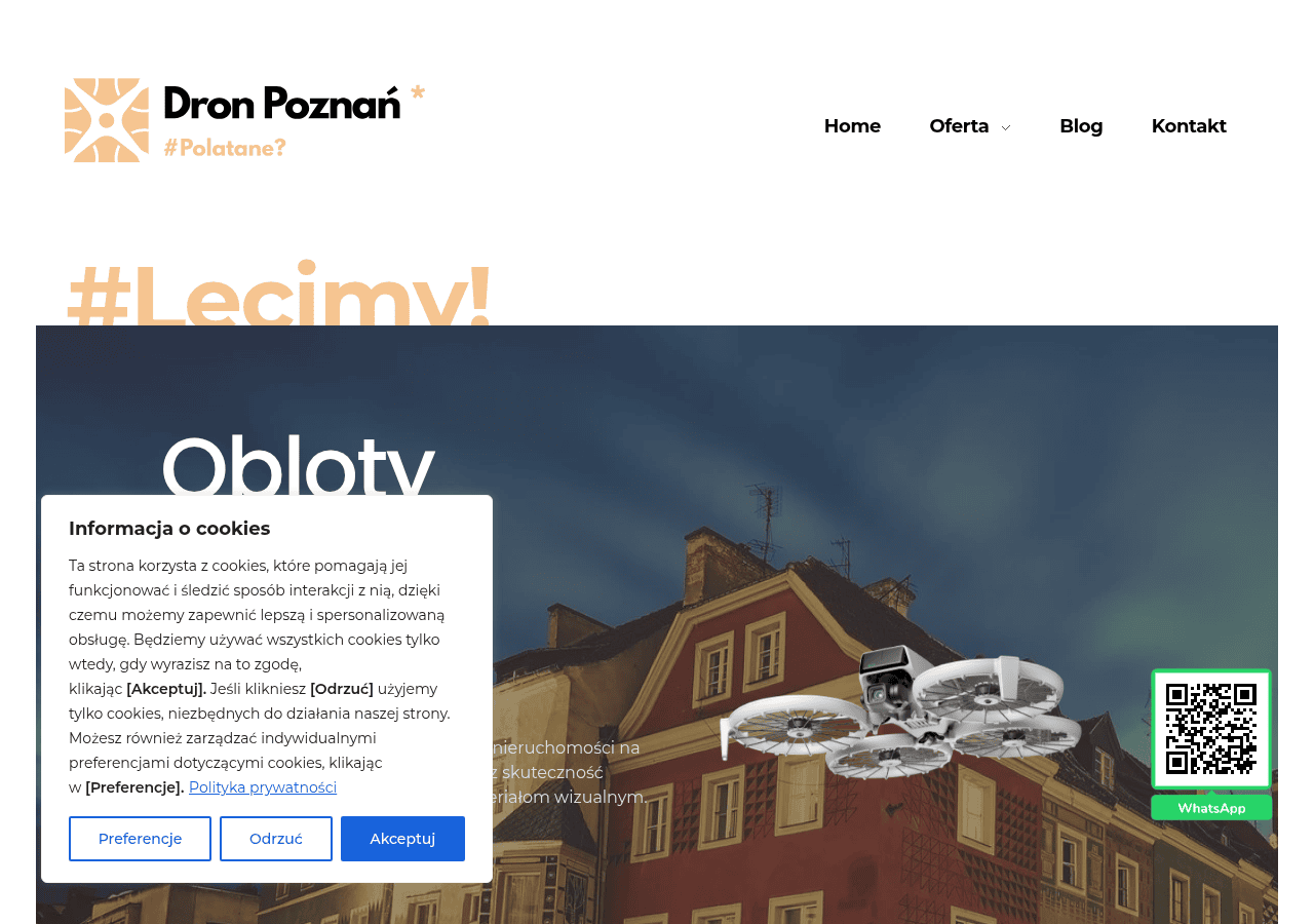 Screenshot of dron-poznan.com.pl