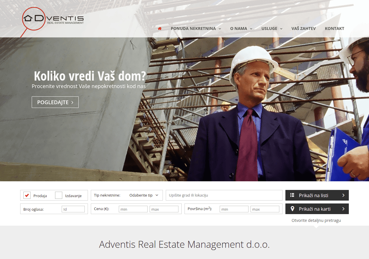 Screenshot of adventisrealestate.com
