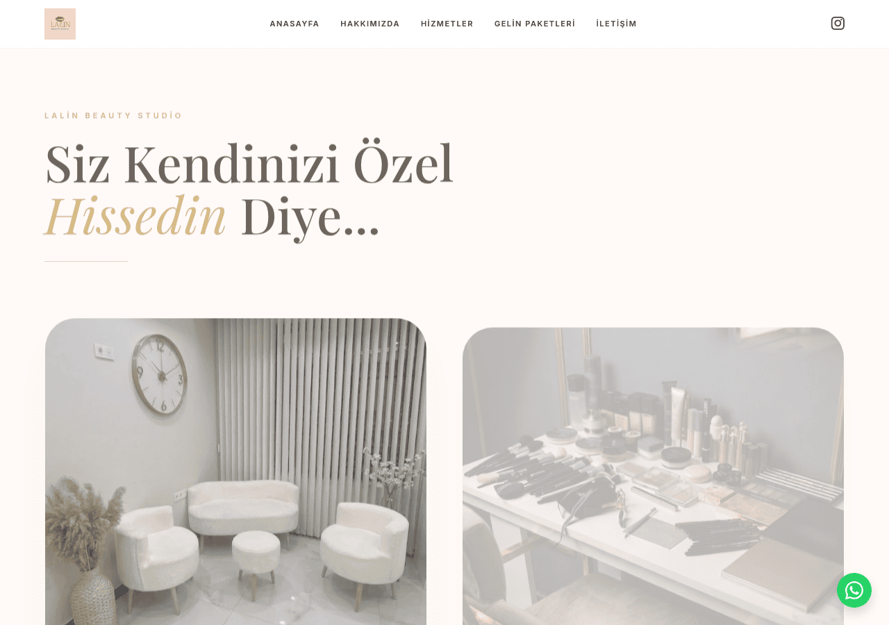 Screenshot of lalinbeautystudio.me