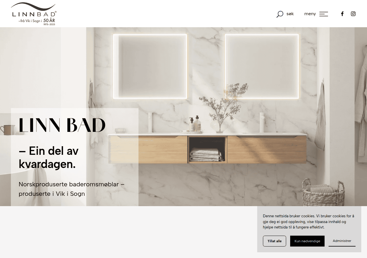 Screenshot of linnbad.no