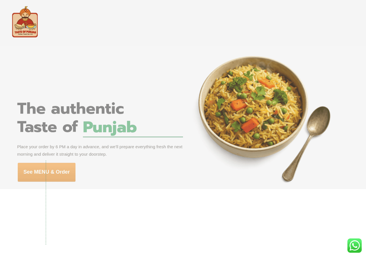 Screenshot of tasteofpunjab.us