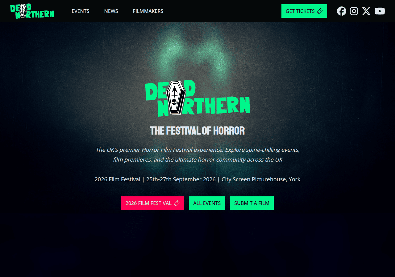 Screenshot of deadnorthern.co.uk