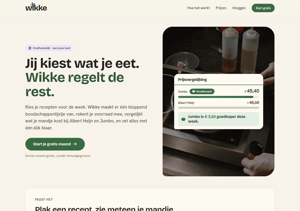 Screenshot of wikke.app
