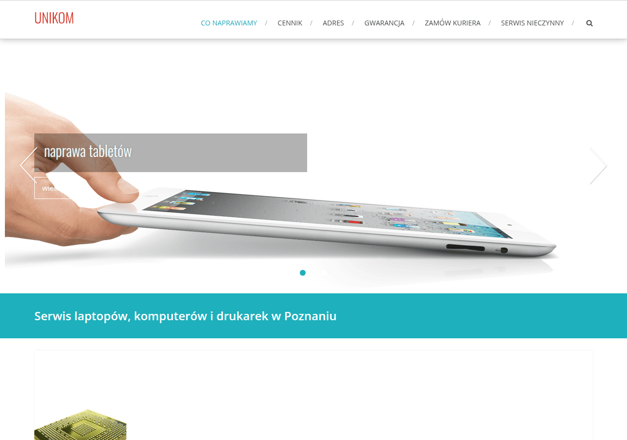 Screenshot of unikom.pl