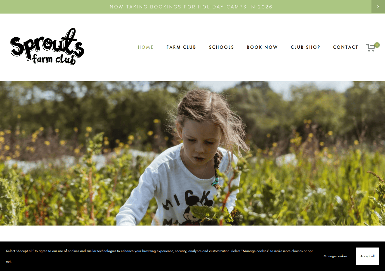 Screenshot of thefarmschoolinitiative.com
