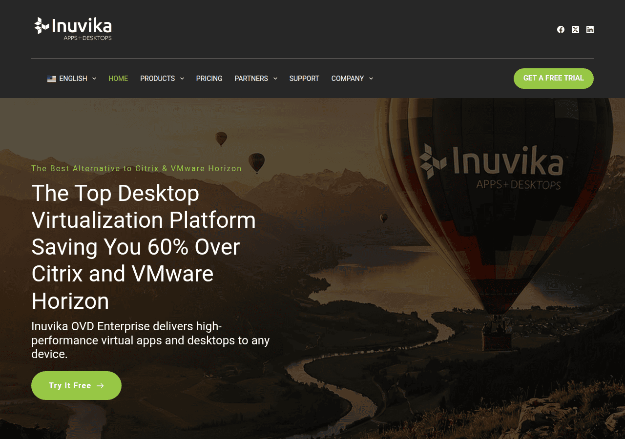 Screenshot of inuvika.com