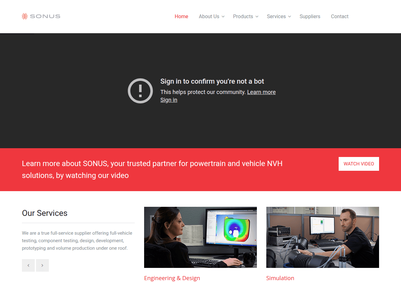 Screenshot of sonus-es.com