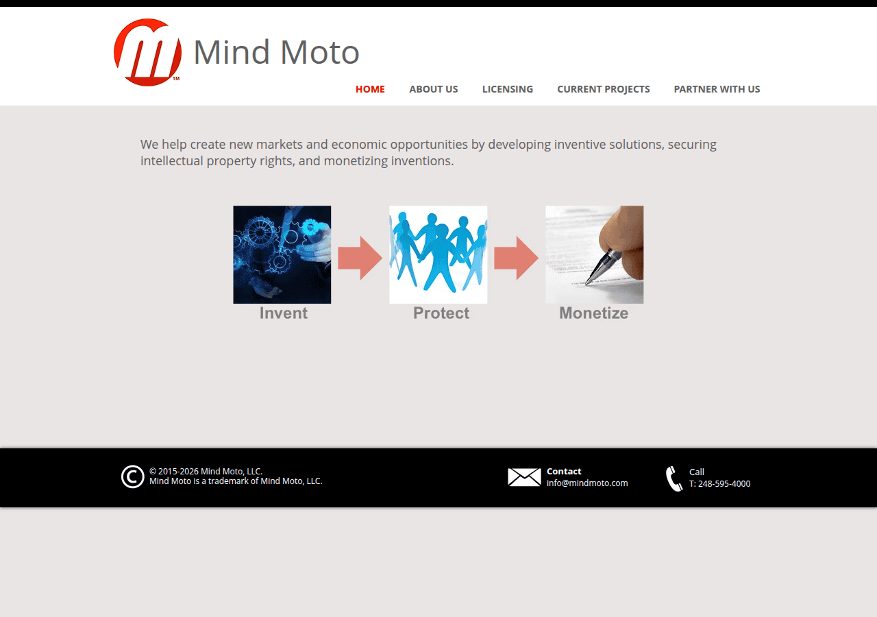 Screenshot of mindmoto.com