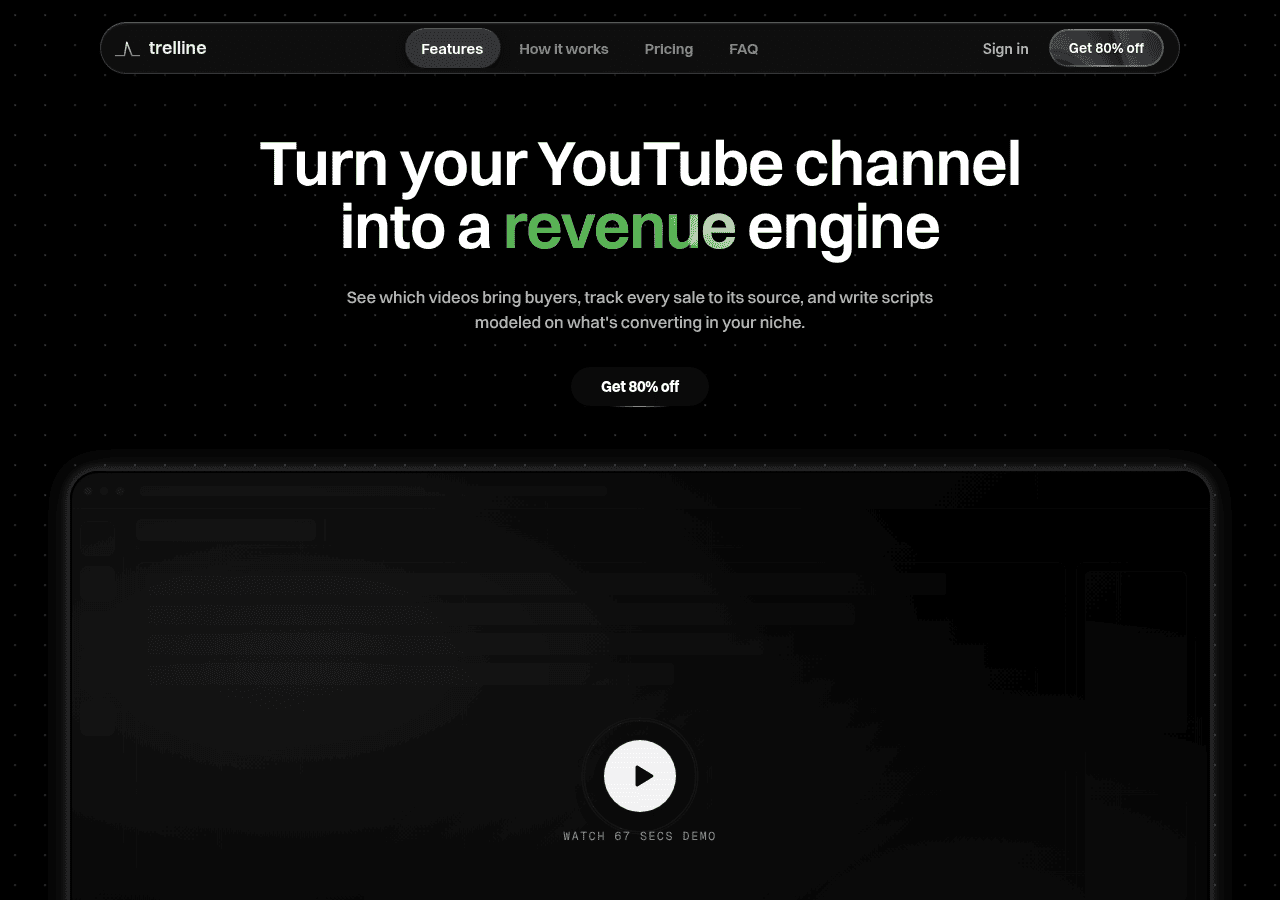 Screenshot of trelline.com