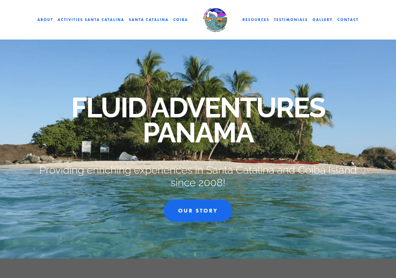 Screenshot of fluidadventurespanama.com