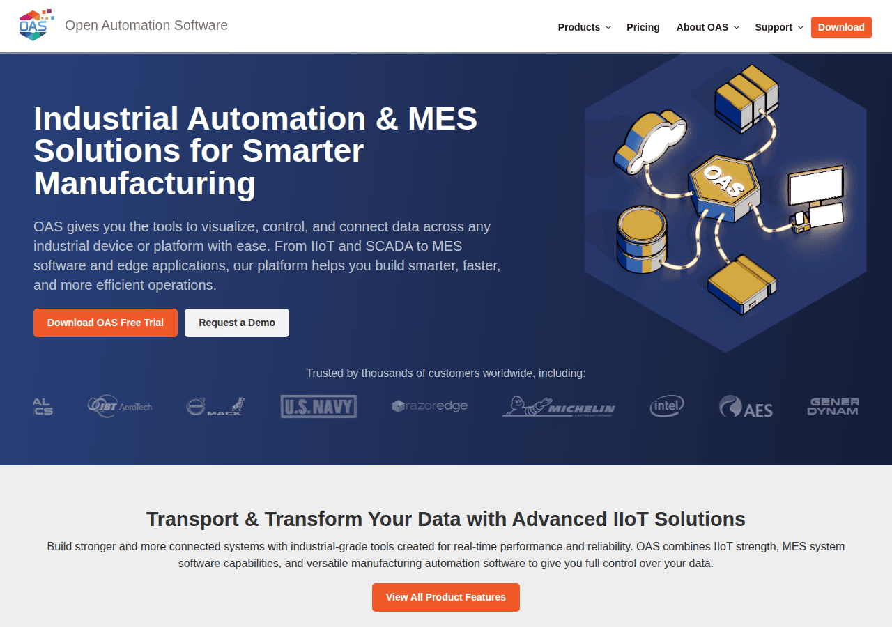 Screenshot of openautomationsoftware.com