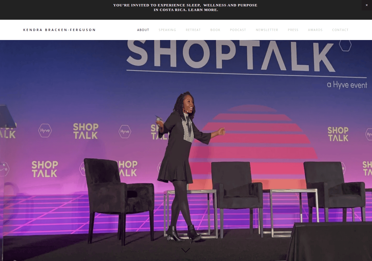 Screenshot of kendrabracken-ferguson.com