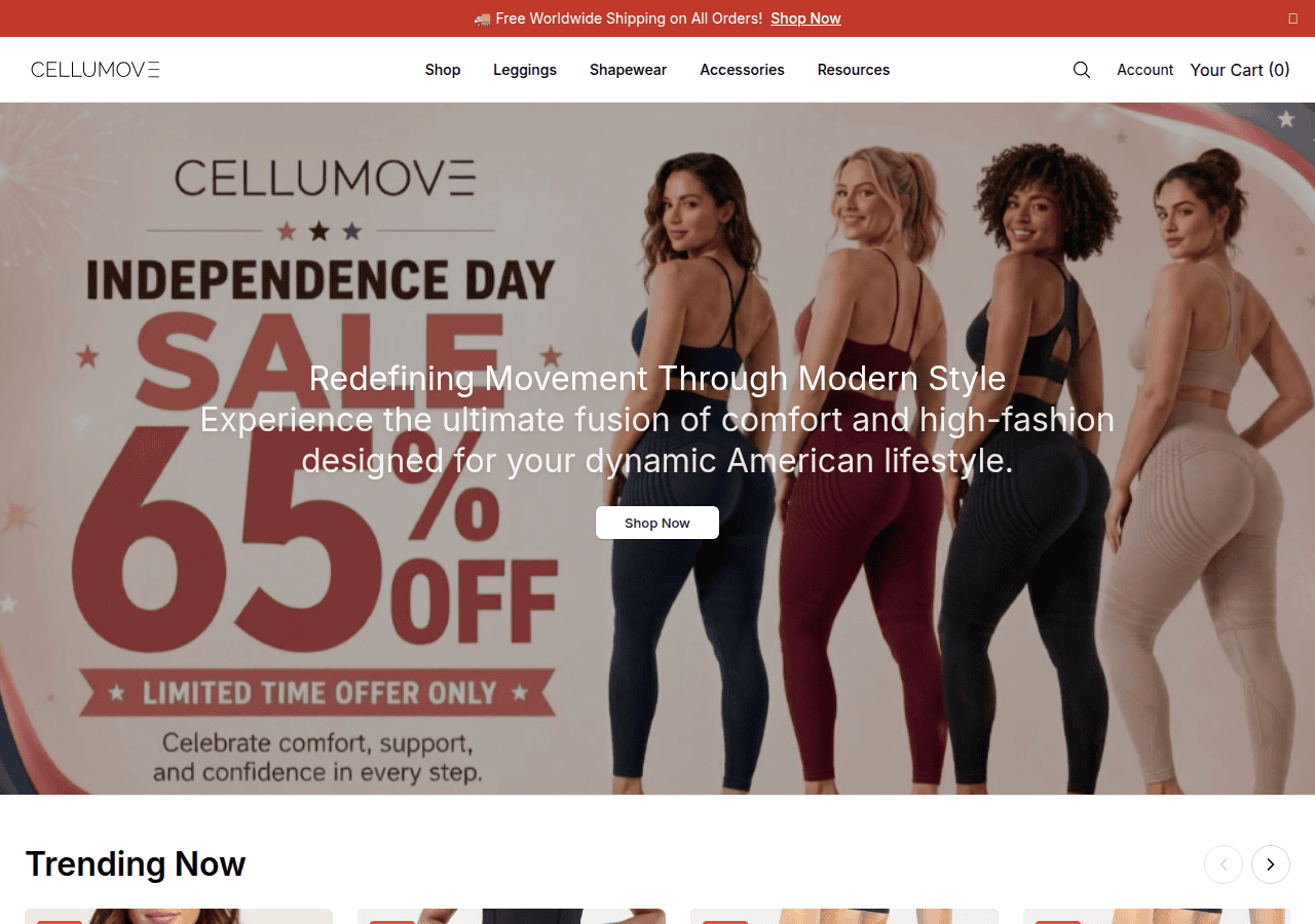 Screenshot of cellumoveusafashion.shop
