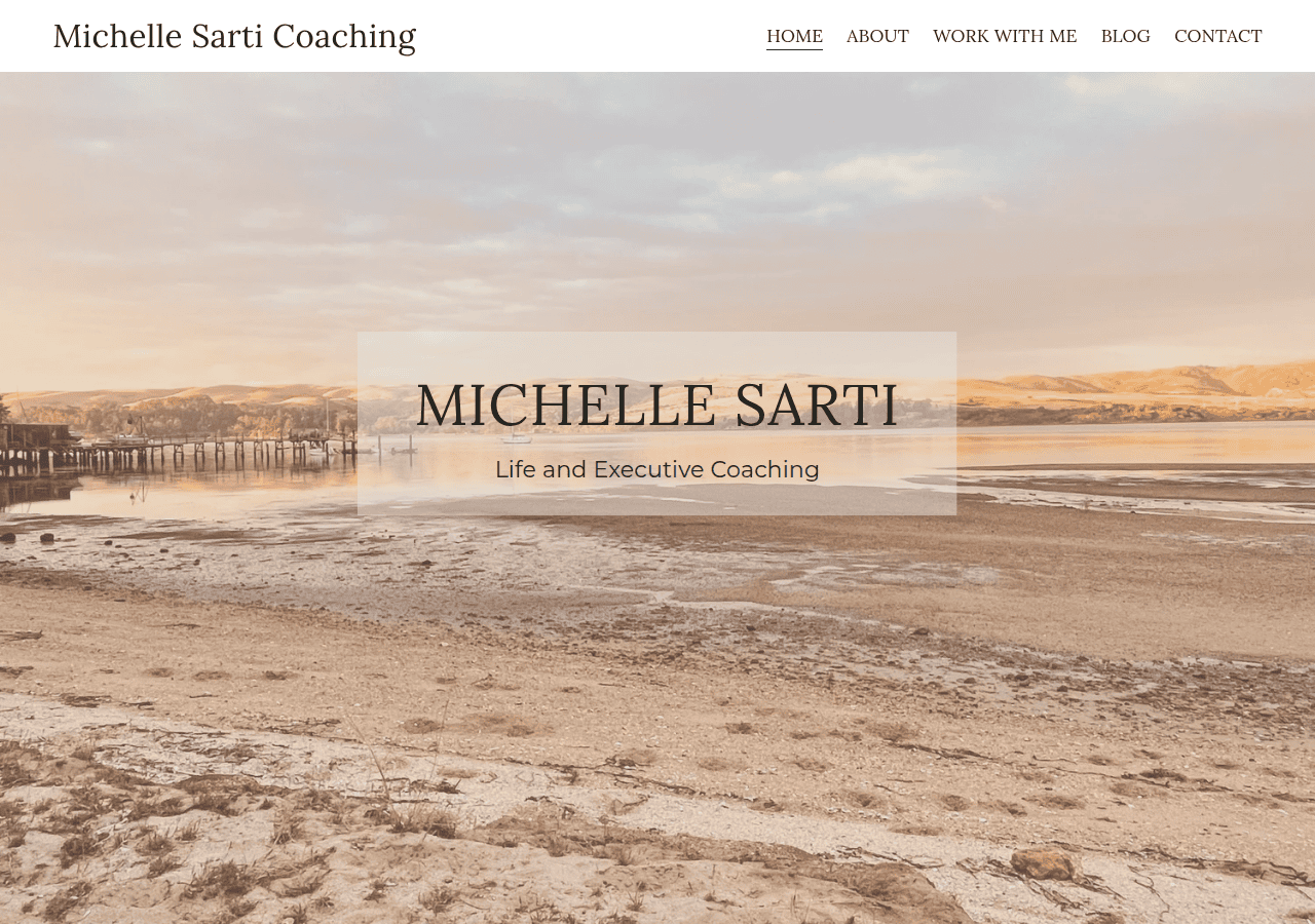 Screenshot of michellesarticoaching.com