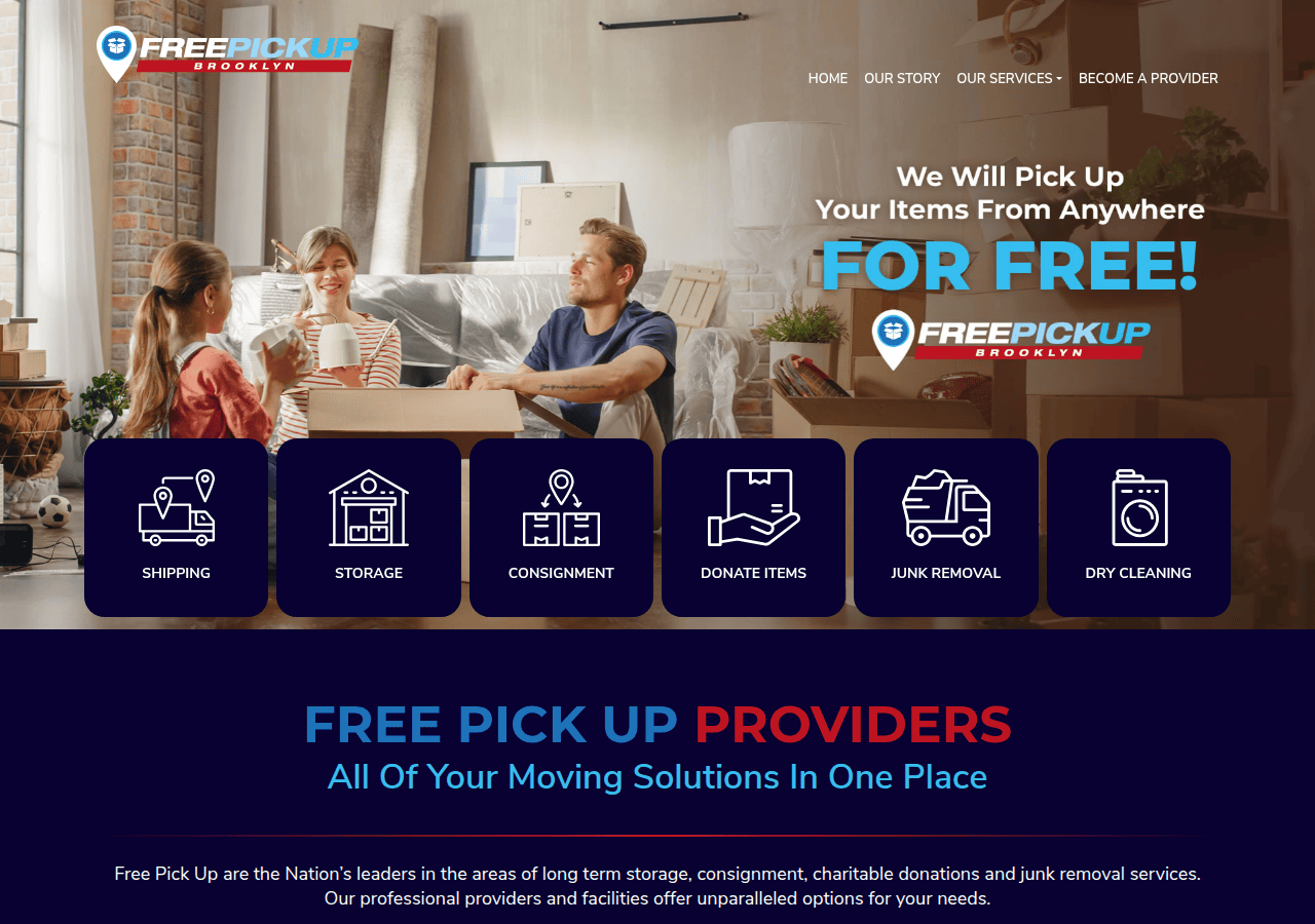 Screenshot of freepickupbrooklyn.com