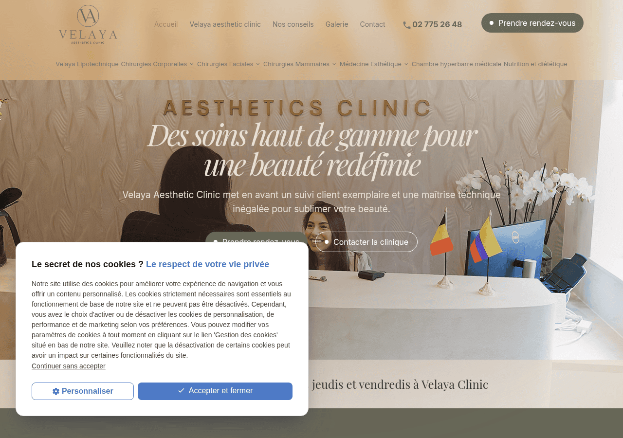 Screenshot of velayaclinic.com